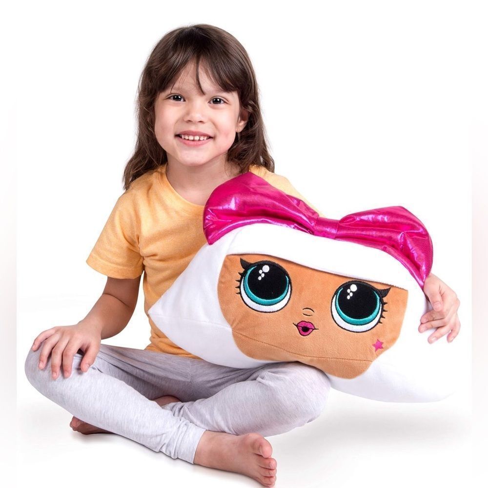 L.O.L SURPRISE!   Super Soft Plush Pillow, One Size, Yeti Design, Microfiber